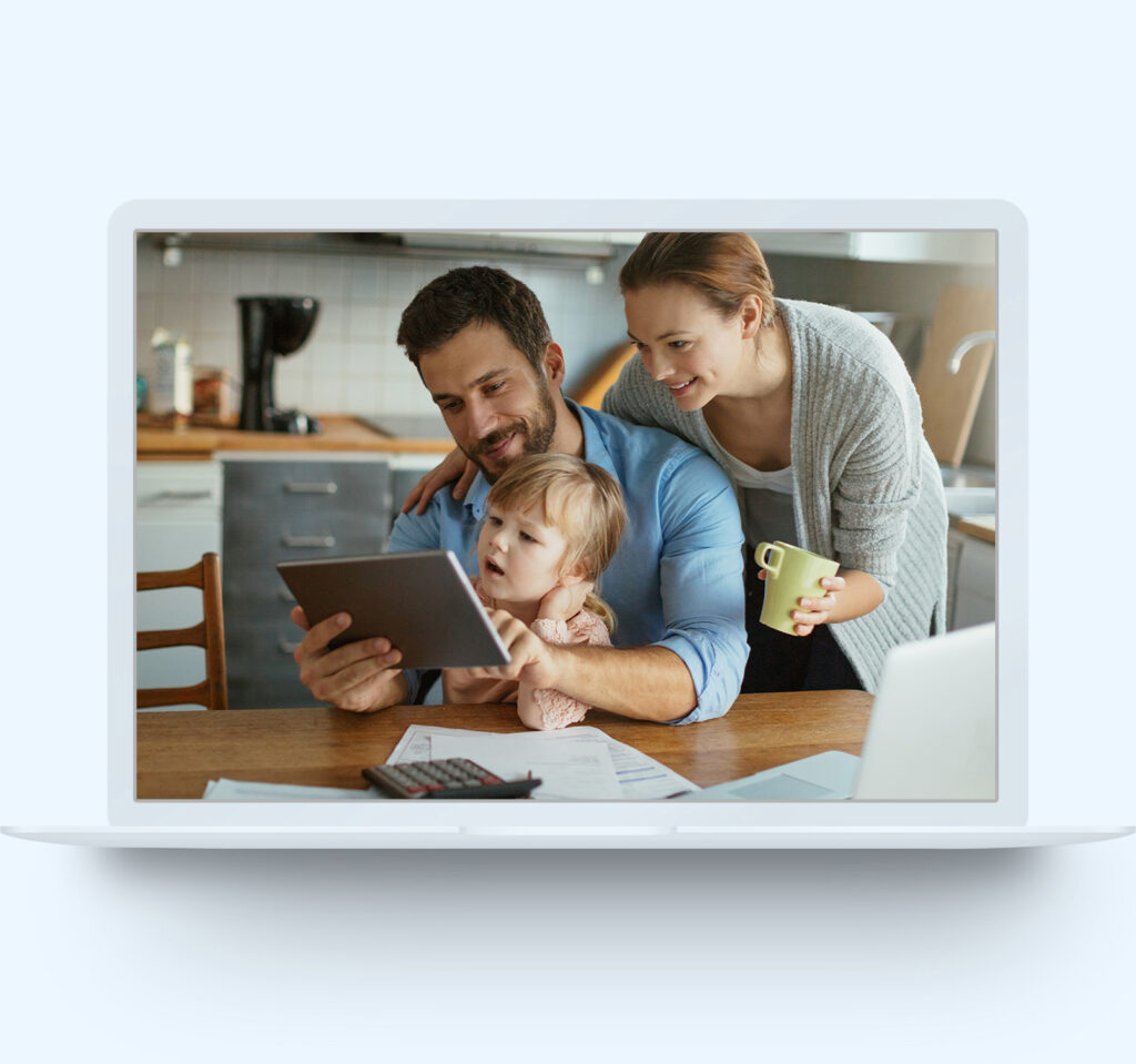 laptop family essentialmoney - Essential Money Coaching
